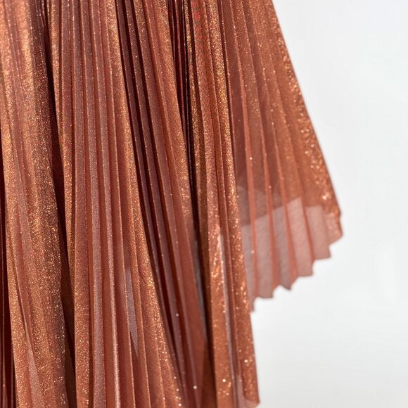 Brand New US 6 GEMY MAALOUF High-Low Pleated Evening Dress - Picture 5 of 6